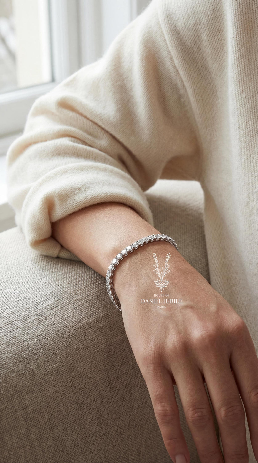 The Astria Stream – 10ctw Oval Cut Lab Diamond Tennis Bracelet in 14k Gold, Luxury Bridal Riviera Eternity Bangle, Valentine's Day Gift