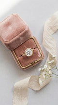 Oval Lab Grown Diamond Engagement Ring – Floral 14k Yellow Gold