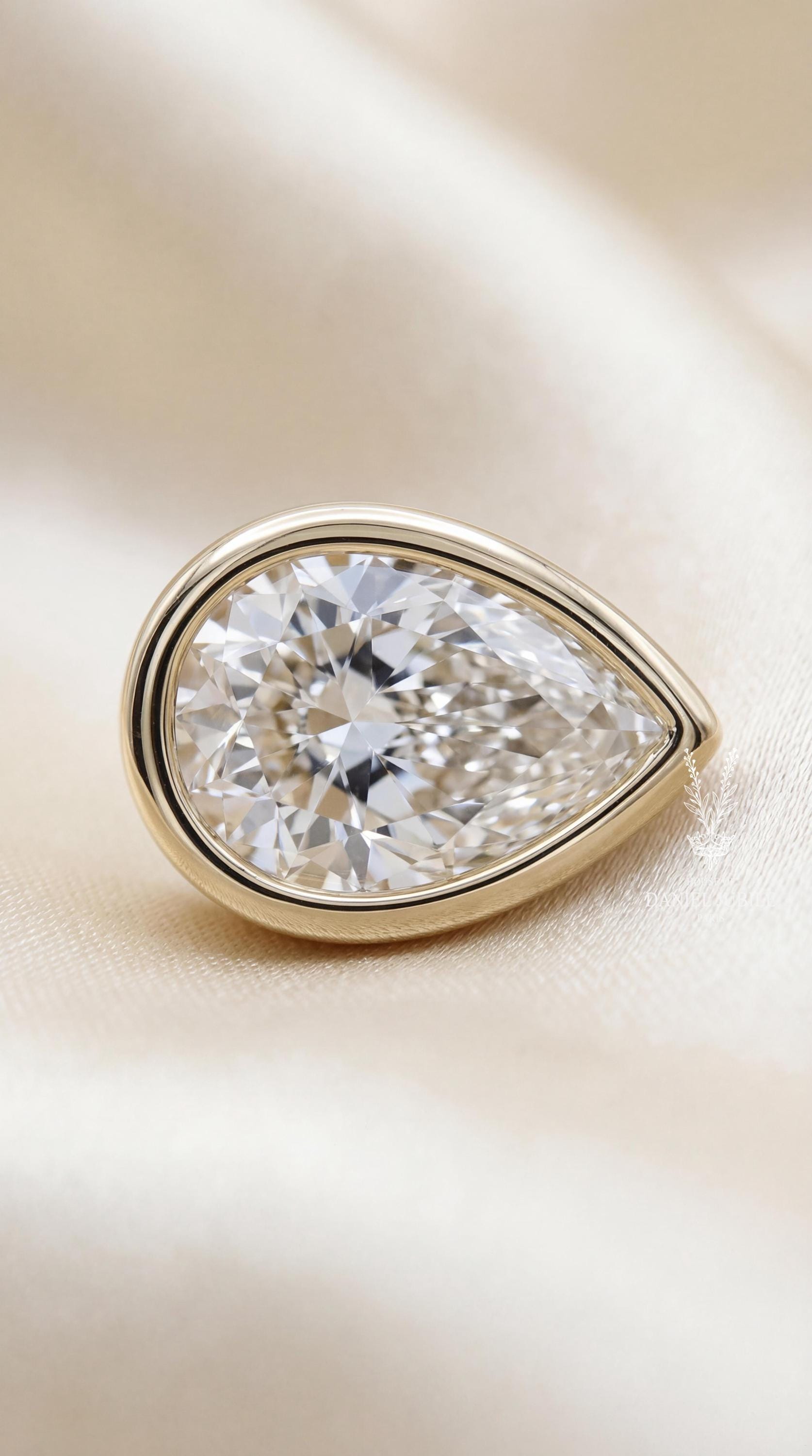 2ct Emerald Cut Lab Diamond Solitaire Pendant – 14k Gold Cable Chain